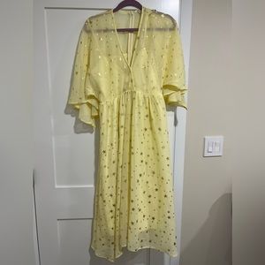 Maternity yellow stars dress